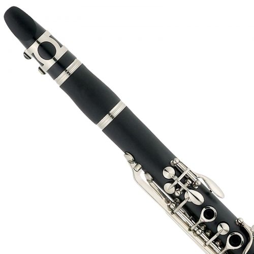  Mendini by Cecilio MCT-E Black Ebonite Bb Clarinet w1 Year Warranty, Stand, Tuner, 10 Reeds, Pocketbook, Mouthpiece, Case, B Flat