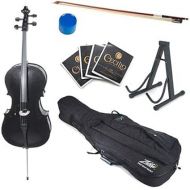 Cecilio- Musical Instrument For Kids & Adults - Cellos Kit w/Bow, Stand, Bag - Stringed Music Instruments For Students (Full Size, Black)