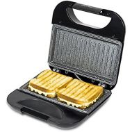 Cecotec Toast Grillflache.Sandwichmaker mit Antihaftbeschichtung, Kapazitat fuer 2 Sandwiches, Grillflache, Cold Touch-Griff, Cable Retriever, 750 W.