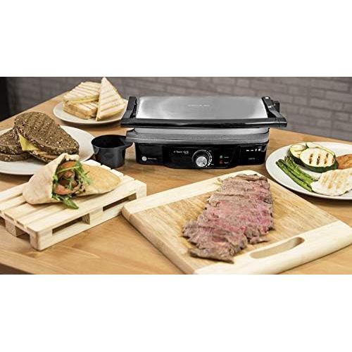  Panini Grill, Electric Grill, Iron and Toasted Sandwich Maker Stone-Coated Rock Slate, 1500Watts, 28.7x 17cm Opening 180° Rock 1500Cecotec.