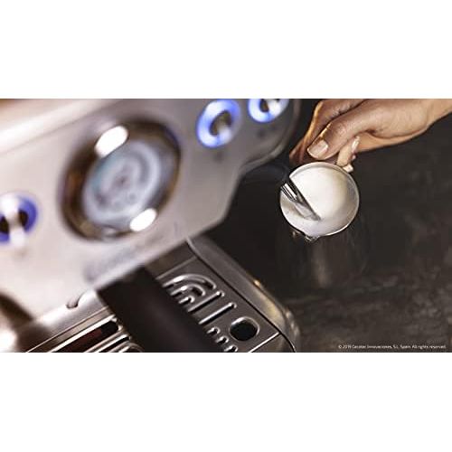  Cecotec Power Espresso 20 Barista Pro Espressomaschine 2900W Aus Rostfreiem Edelstahl TwinFilteraufsatz 1 Bis 2 Tassen 2 Heizbloecke Heisswasserduese Milchschaumduese 2,7 L Wassertank