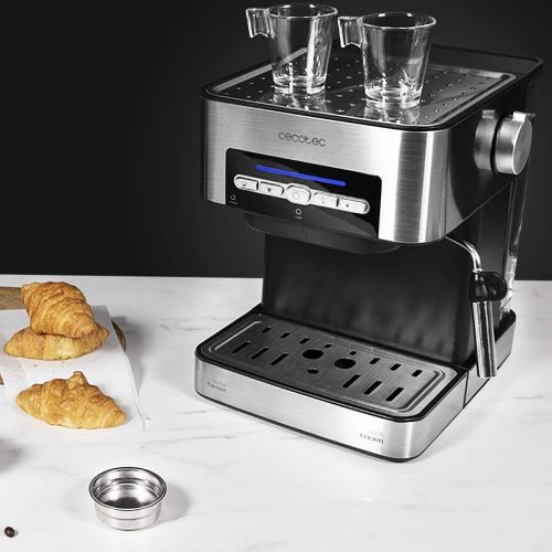  [아마존베스트]Cecotec Espresso and Cappuccino Coffee Machine, Mechanical, Stainless steel