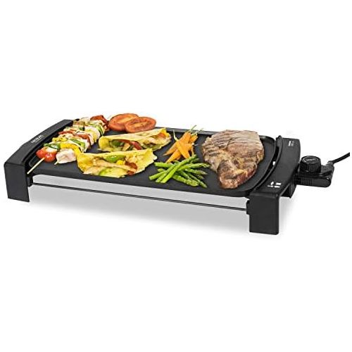  [아마존베스트]Cecotec Black & Water 2500 electric grill plate, 2150 W, high power, Daikin coating, dishwasher safe, area 45 x 25 cm, steel