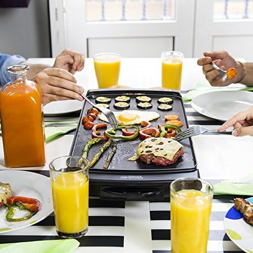  [아마존베스트]Cecotec Black & Water 2500 electric grill plate, 2150 W, high power, Daikin coating, dishwasher safe, area 45 x 25 cm, steel