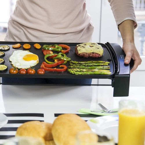  [아마존베스트]Cecotec Black & Water 2500 electric grill plate, 2150 W, high power, Daikin coating, dishwasher safe, area 45 x 25 cm, steel