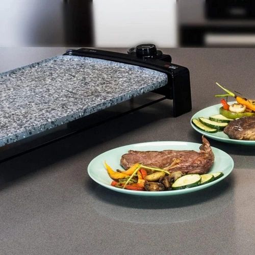  [아마존베스트]High performance electric grill plate. Suitable for cleaning dishwashers. Rockstone stone coating. Surface of 45 x 25 cm. Rock & Water 2500 by Cecotec.