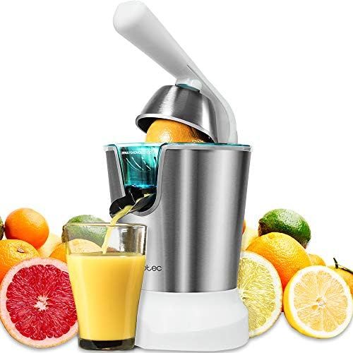  [아마존베스트]Cecotec Electric juicer citrus arm for 160W power Includes filter adjustable pulp, stainless steel filter and two removable incense cones Citrus Adjust 160 (black), 600W, White