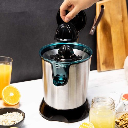  [아마존베스트]Cecotec EssentialVita PowerAdjust 600 Electric Citrus Juicer Black