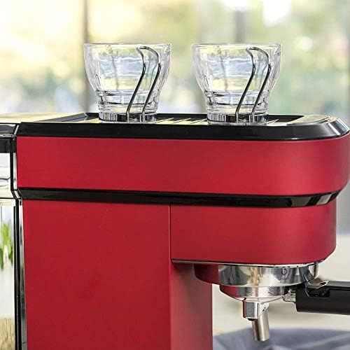  Cecotec Cafelizzia 790 White Coffee Machine for Espresso and Cappuccino, with Fast Thermal Block Heater, 20 Bar, Auto Mode for 1 and 2 Coffeees, Oriental Steamer (Red, Without Pres