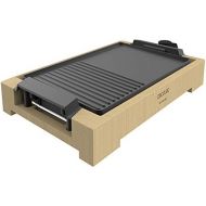 Cecotec Tasty & Grill 2000 Bamboo Electric Grill and Hob 2000 W Bamboo Frame Adjustable Thermostat Mixed Surface Dishwasher Safe
