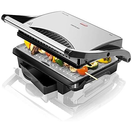  Cecotec Rock ´n Grill 1000 W Electric Grill, RockStone Non Stick Coating, 1000 W, 25.5 x 29.5 x 10 cm