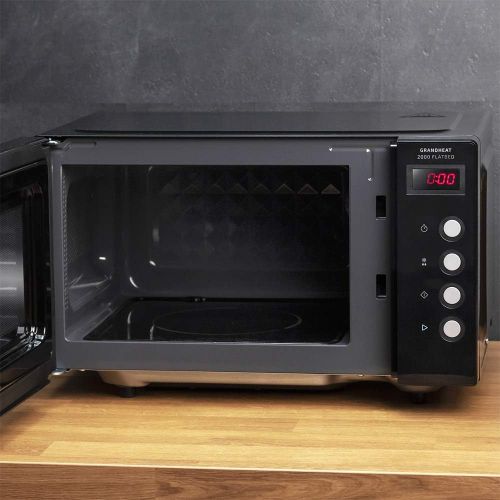  [아마존베스트]Cecotec GrandHeat 2000 Flat Bed Plate Microwave (Black)