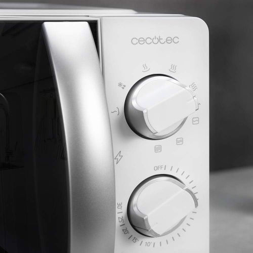  [아마존베스트]Cecotec ProClean 2110 Microwave Oven 20 Litre Capacity 700 Watt Power 6 Function Levels 30 Minute Timer Defrost Mode and Grill Function White
