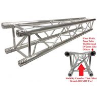 Cedarslink 6.56 ft (2 M) Square Aluminum Truss Segment For Pro Audio Lighting Fits F34. Stability Crossbar On Each End! Ultra Strong 3mm Thick!