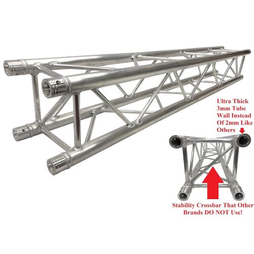  Cedarslink 6.56 ft (2 M) Square Aluminum Truss Segment For Pro Audio Lighting Fits F34. Stability Crossbar On Each End! Ultra Strong 3mm Thick!