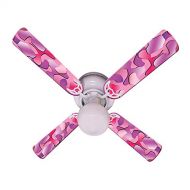 Ceiling Fan Designers Urban Camo Indoor Ceiling Fan - Hot Pink