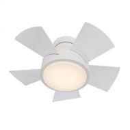 Modern Forms FH-W1802-26L-MW Vox 26 Five Blade IndoorOutdoor Smart Fan with 6-Speed DC Motor and LED Light, Matte White Finish. With IOSAndroid App