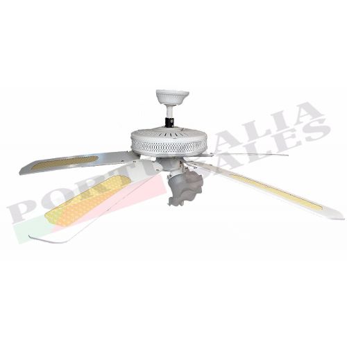  OVERSEAS USE ONLY Sakura SA5203WH 52 Five Blade 220 Volt Ceiling Fan with Four Lights -White Finish Style (220V will not work in USA)