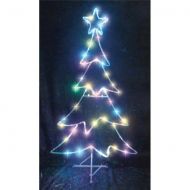 Celebrations LED Micro Dot Tree Christmas Decoration Multicolored Iron 48 in.