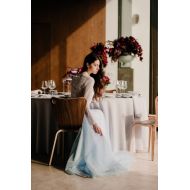 CeleniWedding Baby/ Cloud Blue 4 layered soft tulle skirt