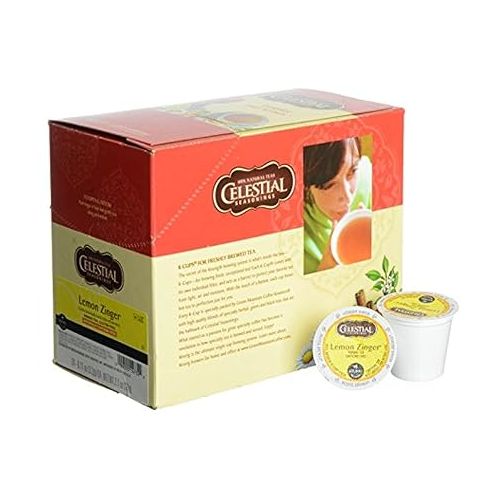  Celestial Seasonings Keurig Lemon Zinger Tea K-Cups 24 Ct