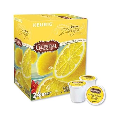  Celestial Seasonings 14732CT Lemon Zinger Herbal Tea K-Cups, 96/carton