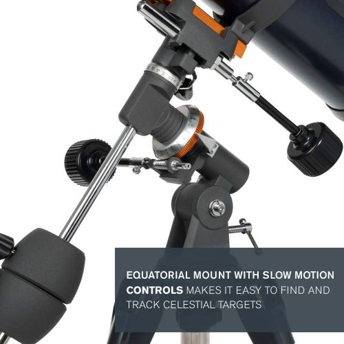  [무료배송] 천체망원경 셀레스트론 Celestron - AstroMaster 130EQ-MD Newtonian Telescope - Reflector Telescope for Beginners - Fully-Coated Glass Optics - Adjustable-Height Tripod - BONUS Astronomy Software Package