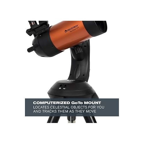 셀레스트론 Celestron - NexStar 4SE Telescope - Computerized Telescope for Beginners and Advanced Users - Fully-Automated GoTo Mount - SkyAlign Technology - 40,000+ Celestial Objects - 4-Inch Primary Mirror