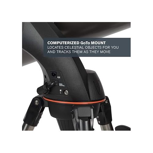 셀레스트론 Celestron - NexStar 130SLT Computerized Telescope - Compact and Portable - Newtonian Reflector Optical Design - SkyAlign Technology - Computerized Hand Control - 130mm Aperture