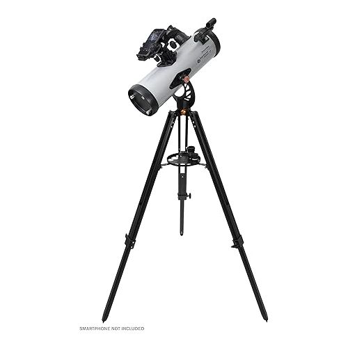 셀레스트론 Celestron - StarSense Explorer LT 114AZ Smartphone App-Enabled Telescope - Works with StarSense App to Help You Find Stars, Planets & More - 114mm Newtonian Reflector - iPhone/Android Compatible