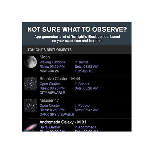 셀레스트론 Celestron - StarSense Explorer 114mm Tabletop Dobsonian Smartphone App-Enabled Telescope - Works with StarSense App to Help You Find Nebulae, Planets & More - iPhone/Android Compatible