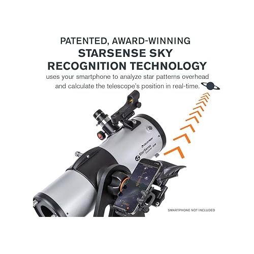 셀레스트론 Celestron - StarSense Explorer 114mm Tabletop Dobsonian Smartphone App-Enabled Telescope - Works with StarSense App to Help You Find Nebulae, Planets & More - iPhone/Android Compatible