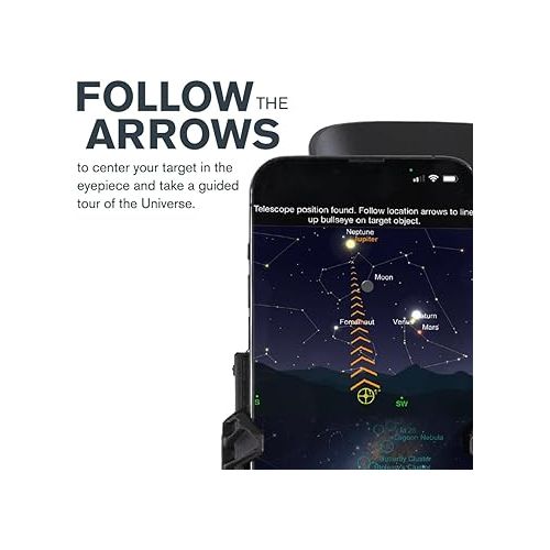 셀레스트론 Celestron - StarSense Explorer 114mm Tabletop Dobsonian Smartphone App-Enabled Telescope - Works with StarSense App to Help You Find Nebulae, Planets & More - iPhone/Android Compatible