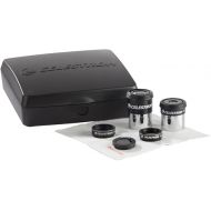 Celestron - PowerSeeker Telescope Accessory Kit - Includes 2X 1.25 Kellner Eyepieces, 3 Colored Telescope Filters, and Cleaning Cloth - Telescope Eyepiece Kit for Beginners