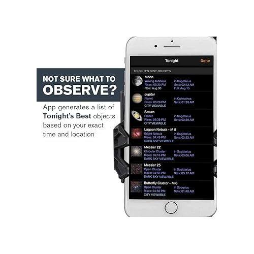 셀레스트론 Celestron - StarSense Explorer LT 80AZ Smartphone App-Enabled Telescope - Works with StarSense App to Help You Find Stars, Planets & More - iPhone/Android Compatible