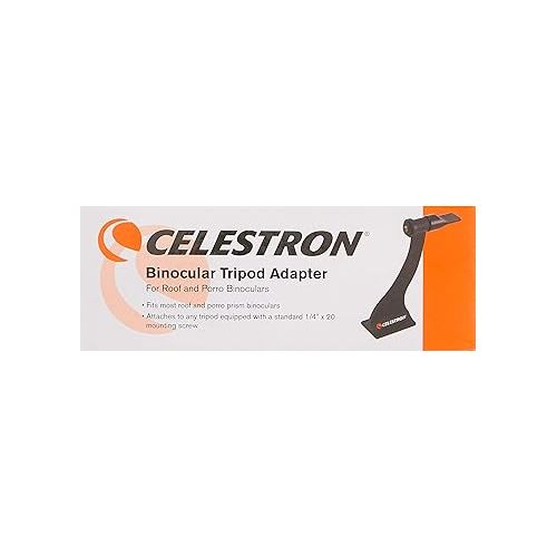 셀레스트론 Celestron 93524 Roof and Porro Binocular Tripod Adapter, Black