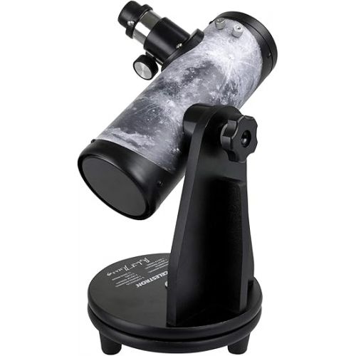 셀레스트론 Celestron - 76mm Signature Series FirstScope - Compact and Portable Tabletop Dobsonian Telescope - Ideal Telescope for Beginners - Features Custom Moon Map Wrap - BONUS Astronomy Software Package