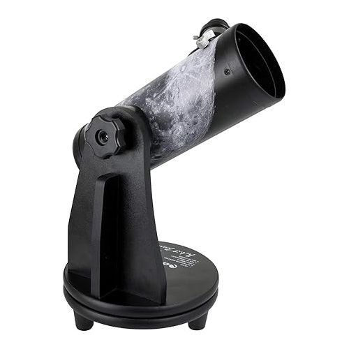 셀레스트론 Celestron - 76mm Signature Series FirstScope - Compact and Portable Tabletop Dobsonian Telescope - Ideal Telescope for Beginners - Features Custom Moon Map Wrap - BONUS Astronomy Software Package