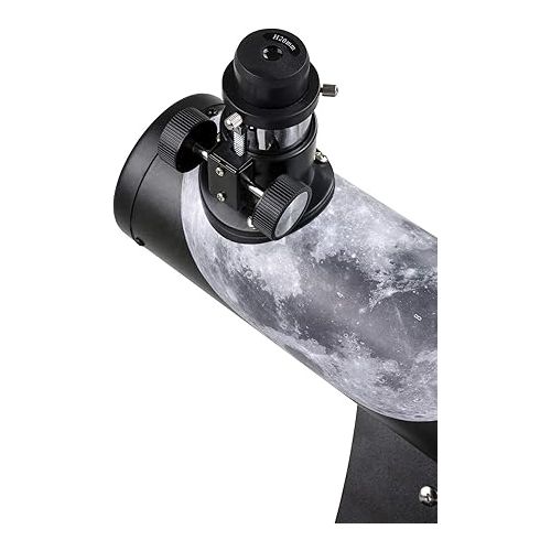 셀레스트론 Celestron - 76mm Signature Series FirstScope - Compact and Portable Tabletop Dobsonian Telescope - Ideal Telescope for Beginners - Features Custom Moon Map Wrap - BONUS Astronomy Software Package