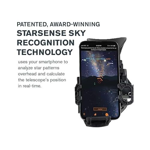 셀레스트론 Celestron - StarSense Explorer 8-inch Dobsonian Smartphone App-Enabled Telescope - Works with StarSense App to Help You Find Nebulae, Planets & More - 8” DOB Telescope - iPhone/Android Compatible
