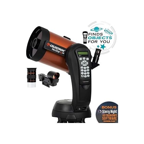 셀레스트론 Celestron - NexStar 6SE Telescope - Computerized Telescope for Beginners and Advanced Users - Fully-Automated GoTo Mount - SkyAlign Technology - 40,000 Plus Celestial Objects - 6-Inch Primary Mirror