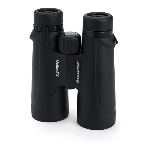 셀레스트론 Celestron - Outland X 10x50 Binoculars - Waterproof & Fogproof - Binoculars for Adults - Multi-Coated Optics and BaK-4 Prisms - Protective Rubber Armoring, Black