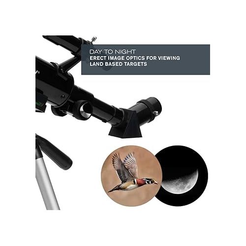 셀레스트론 Celestron - 50mm Travel Scope - Portable Refractor Telescope - Fully-Coated Glass Optics - Ideal Telescope for Beginners - Bonus Astronomy Software Package