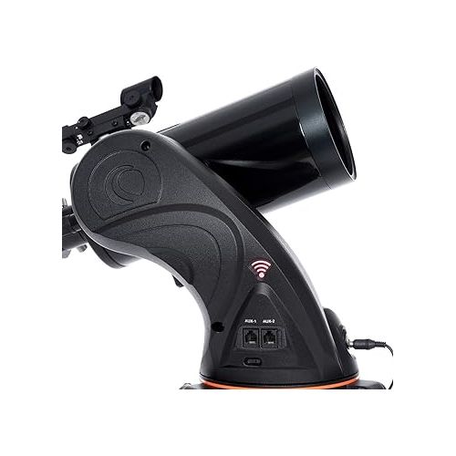 셀레스트론 Celestron Astro Fi 102 Wi-Fi Maksutov Wireless Reflecting Telescope, Black (22202)