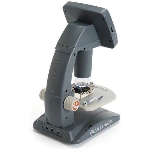 셀레스트론 Celestron 44360 Infiniview LCD Digital Cordless Microscope (110 V, Gray)