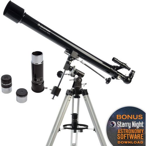 셀레스트론 Celestron PowerSeeker 60mm f/15 EQ Refractor Telescope