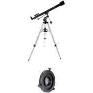 Celestron PowerSeeker 60mm f/15 EQ Refractor Telescope and EclipSmart Solar Filter Kit