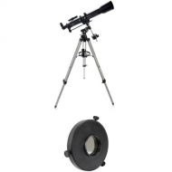 Celestron PowerSeeker 70mm f/10 EQ Refractor Telescope and EclipSmart Solar Filter Kit