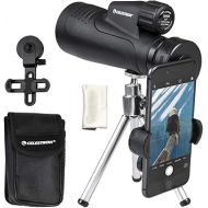 Celestron - Outland X 20x50 Monocular - Outdoor and Birding Monocular - Fully Multi-Coated Optics and BaK-4 Prisms - Bonus Smartphone Adapter, Bluetooth Remote & Tripod Included