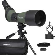 Celestron - LandScout 80mm Angled Spotting Scope - Fully Coated Optics - 20-60x Zoom Eyepiece - Rubber Armored - Tabletop Tripod and Smartphone Adapter